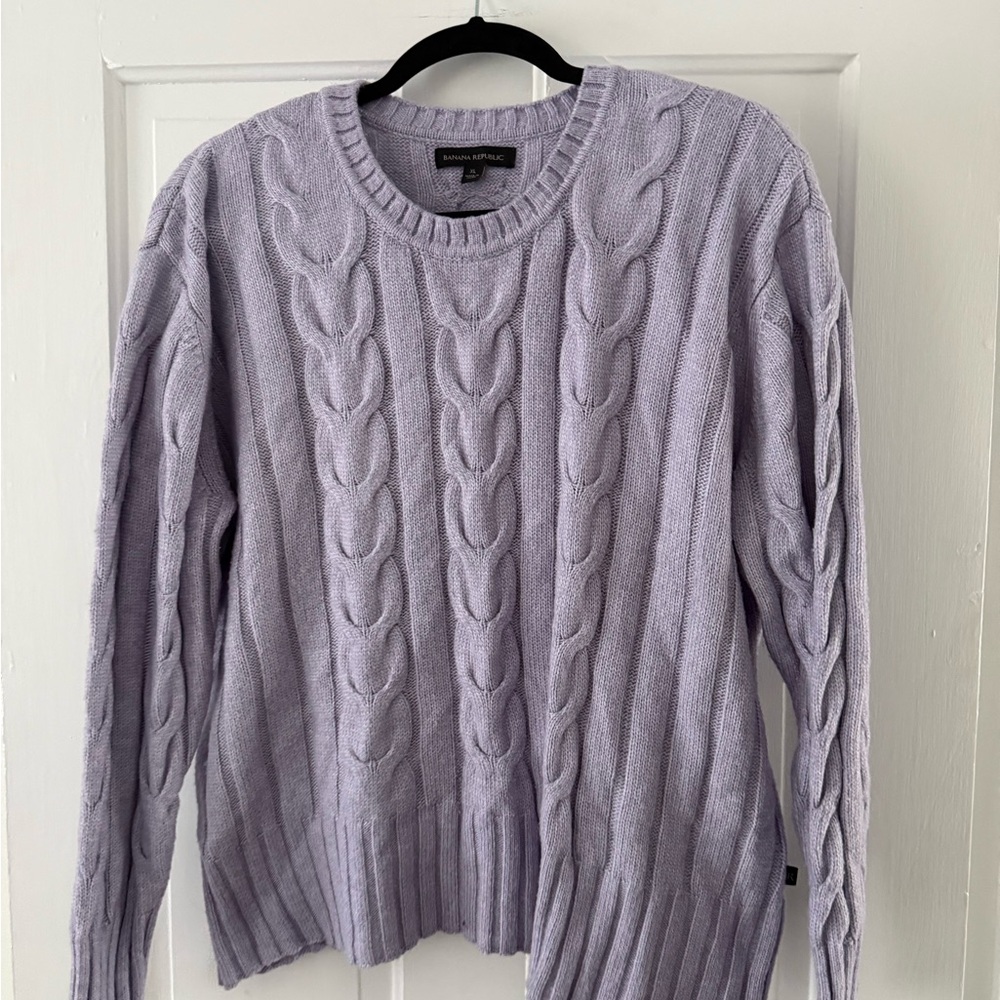 Banana Republic Lavender Knit Sweater